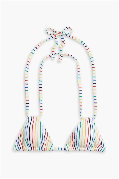 Solid Striped The Tenley Striped Triangle Bikini Top Shopstyle Two