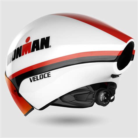 Casque Chrono Ekoi Racing Veloce Ironman Blanc Rouge Revo Rouge Cat Ekoi