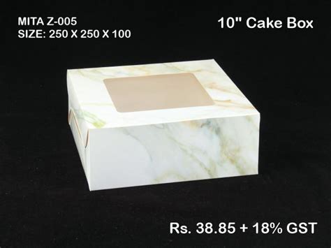 10″ Cake Window Box Pack Of 10