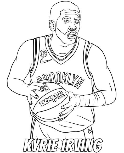 Print Kyrie Irving coloring page