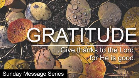 Gratitude Series Grace Fellowship