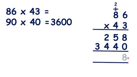 Use Rounding To Estimate For Multi Digit Multiplication Digit X