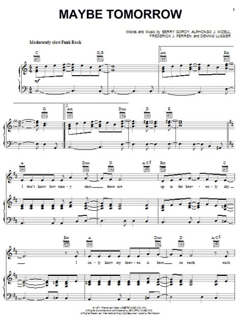 Maybe Tomorrow | Sheet Music Direct