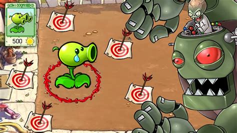 Gatling Pea Vs Dr Zomboss Hard Mode Mods Plants Vs Zombies Mods Youtube