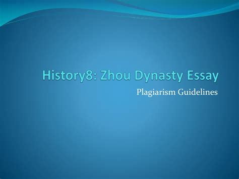 Ppt History8 Zhou Dynasty Essay Powerpoint Presentation Free