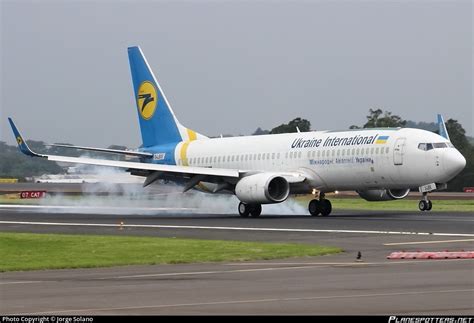 2 LBIS Ukraine International Airlines Boeing 737 8EH BCF WL Photo By