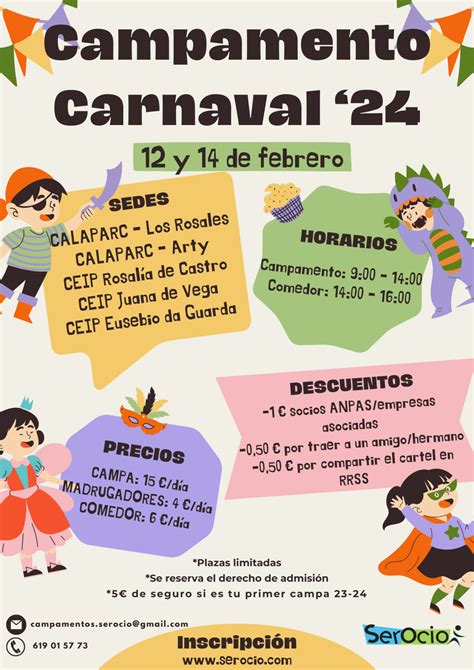 Reserva Plaza Campamento Carnavales 2024 Serocio