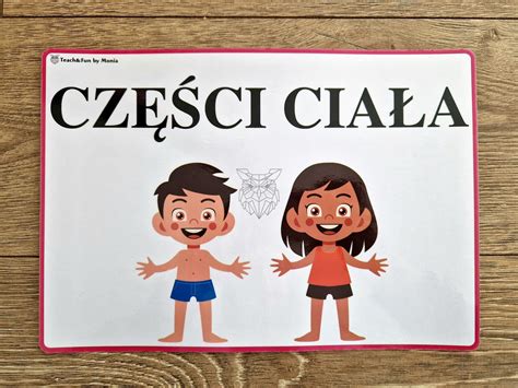 Części Ciała Plansze PDF Teach Fun by Monia