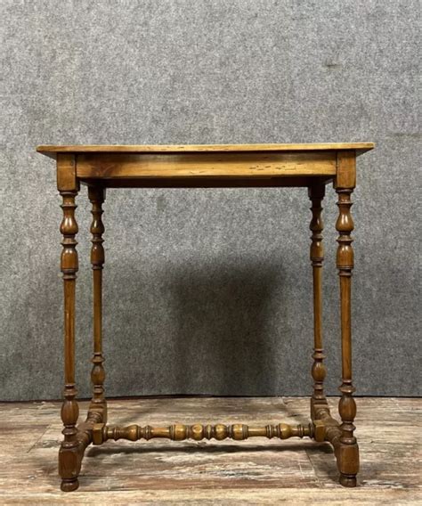 rare console  systeme style louis xiii en noyer massif circa  eur