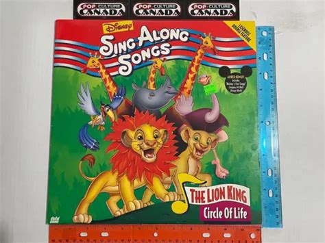 DISNEY SING ALONG Songs Le Roi Lion Cercle Of Life Laserdisc EUR 21