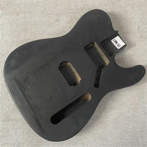 Matte Black Telecaster Tele Style Guitar Body Diy Project Reverb