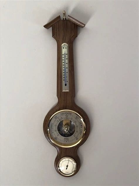 Countryman Rustic Oak Banjo Barometer Mm Fcc Precision