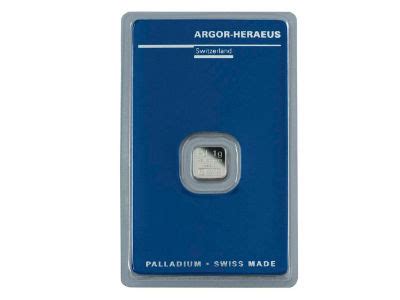 Argor Heraeus 1 Gram Palladium Bar