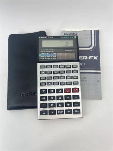 Casio Fx V Super Fx Solar Power Wissenschaftlicher Taschenrechner