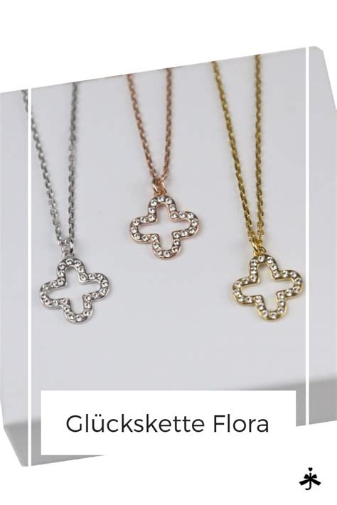 Flora Kleeblatt Kette Jewelry Gold Gold Necklace