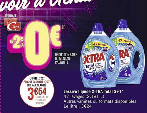 Offre Lessive Total Lavages Xtra Chez Intermarche