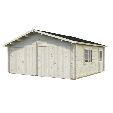 PALMAKO AS Blockbohlen Garage BxT 575 x 510 cm Außenmaße Holz