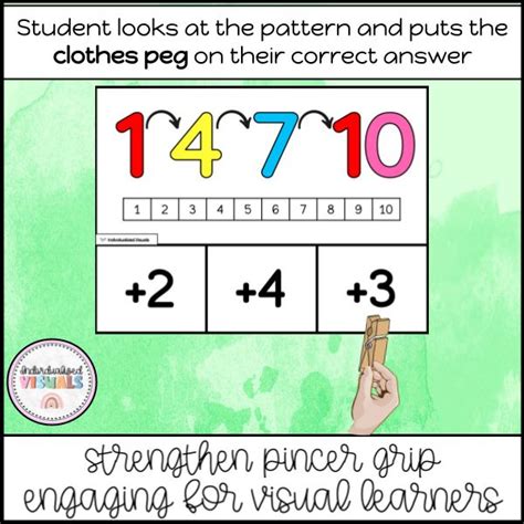 Number Patterns Task Cards Increasing Decreasing Patterns Sped Math