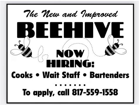 Employment Opportunities At Beehive ⋆ Hot Springs Village Gazette