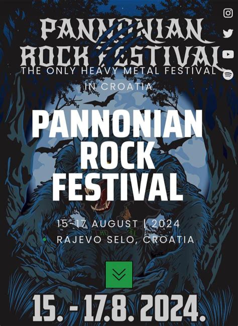 Pannonian Rock Festival 2024 15 08 2024 3 Days Rajevo Selo Croatia