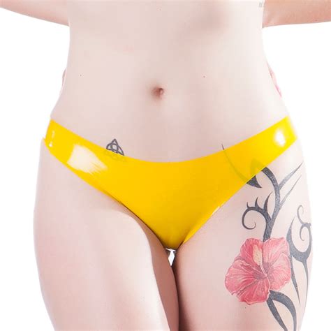 Rubberfashion Latex Thong Briefs Sexy String Shine Rubber Lingerie Rubber Pants For Women Etsy