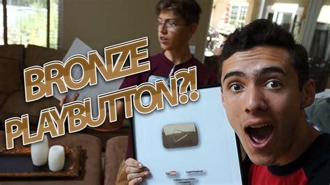 NEW BRONZE 10 000 SUBSCRIBER PLAY BUTTON YouTube