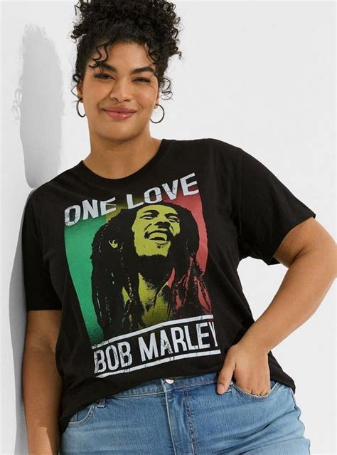 Plus Size Bob Marley Relaxed Fit Cotton Crew Tunic Tee Torrid