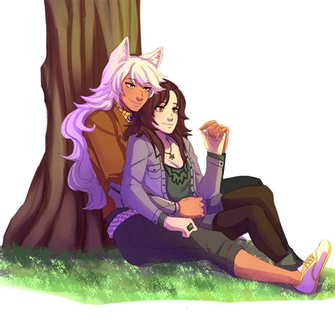 Rwby Hazel And Auriel Relaxing Commission By Batomys2731 On