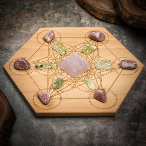 Focus And Motivation Mini Crystal Grid Set Healing Stones For You