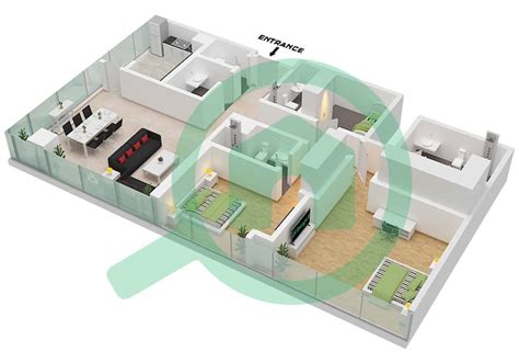 Floor Plans For Type Unit A1 A2 03 FLOOR 4 19 2 Bedroom Apartments In