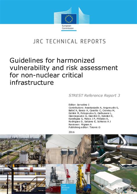 Pdf Guidelines For Harmonized Vulnerability And Risk Assessment For Non Nuclear Critical