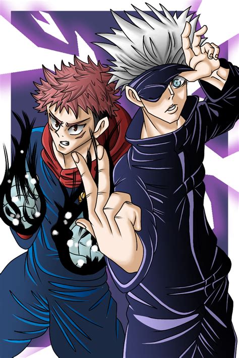 Itadori Yuji and Gojo Satori by me : r/JuJutsuKaisen