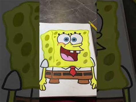 Drawing Spongebob Squarepants With Posca Markers Satisfying Shorts