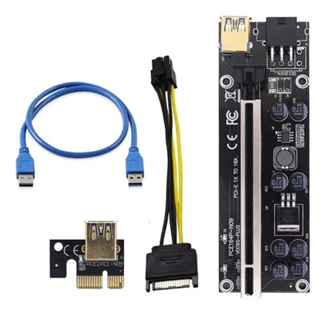 Tarjeta Pci E Riser 009s Extensor Pcie Pci E Gpu X16 Meses Sin