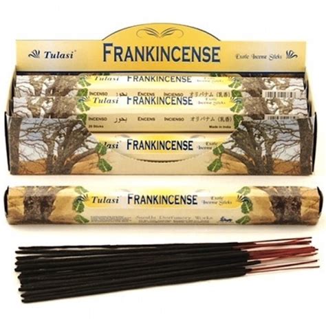 Tulasi INCENSE Stick 20 STICKS PER PACK 6 PACKs IN BOX Frankincense