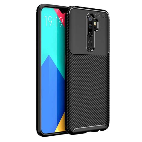 Thegiftkart Rugged Carbon Fibre Armor Back Cover Case For Oppo A