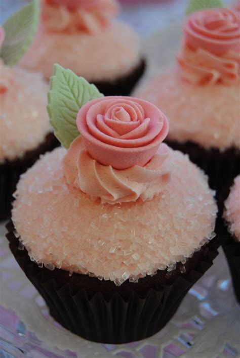 Pink Rose Cupcakes These Would Be Perfect For A Little Girls Tea