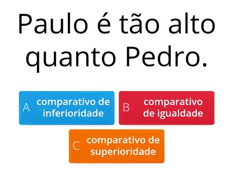 Grau Do Adjetivo Quiz