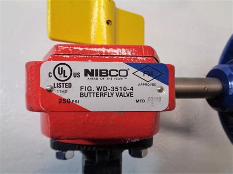 Nibco 4 Wafer Style Butterfly Valves Ductile Iron Wd 3510 4