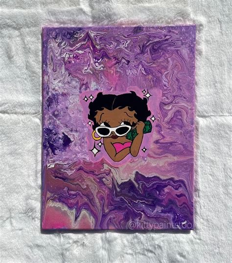 Baddie Betty Bop 11x16 Canvas Etsy