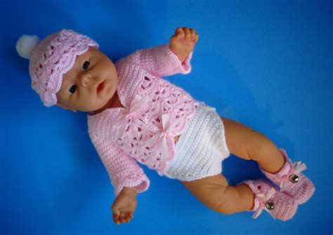 Crochet Pattern Pdf For Berenguer Inch Newborn Doll Etsy