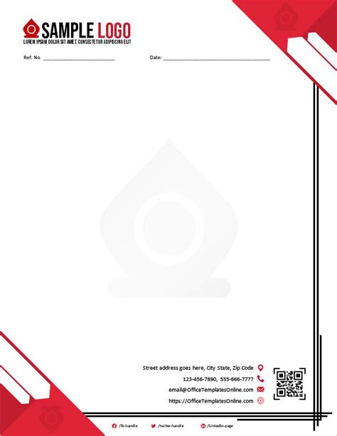 12 Free Business Letterhead Formats For Ms Word