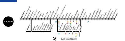 Northern Line London Map Timetable Status Fares