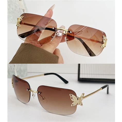 Rimless Y2k Sunglasses Retro Rectangle Sun Glasses For Women And Men Ebay