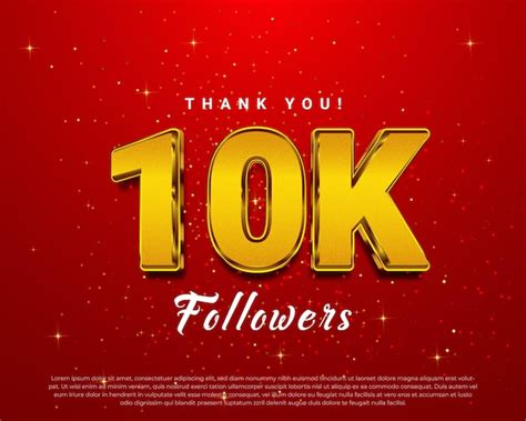 Premium Vector Thank You 10k Followers Banner For Social Media Post