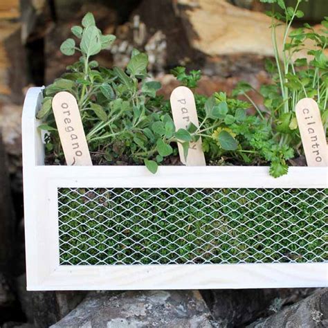 Herb Garden Planter: Make this wood and metal box! - Angie Holden The ...