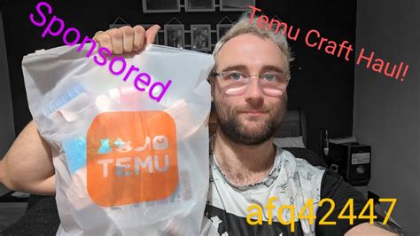 Temu Craft Haul Resin Art Haul Sponsored YouTube