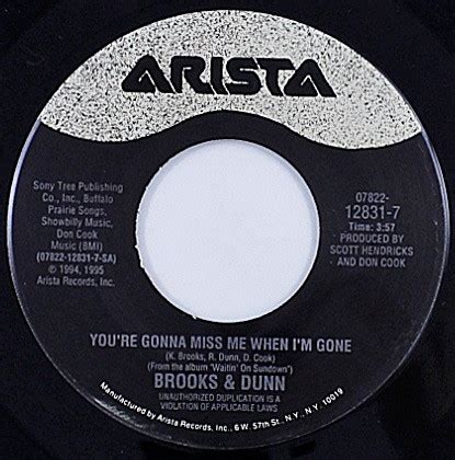 Brooks Dunn You Re Gonna Miss Me When I M Gone Vinyl Discogs