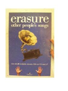 Erasure Poster Other Peoples Songs People's | eBay