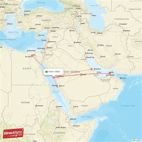 Direct Flights To Yanbu Ynb Saudi Arabia Directflights